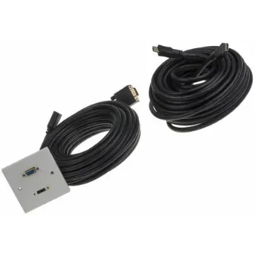 RS PRO Single Gang 2 Way Female HDMI, SVGA Faceplate - 9194022 product image