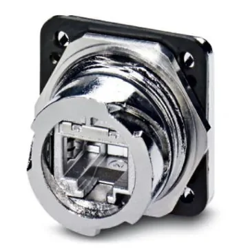 Phoenix Contact, VS-V1-F-RJ45-MNNA-1-C-S-JJ-S Panel Mounting Frame for use with IP67 RJ45 Connector - 1419184 product image