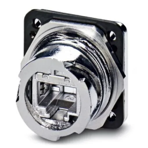 Phoenix Contact, VS-V1-F-RJ45-MNNA-1-C-S-JJ-S Panel Mounting Frame for use with IP67 RJ45 Connector - 1419184 product image