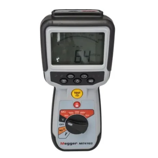 Megger MIT410 2 Insulation Tester, 10V Min, 1000V Max, 200GO Max, CAT IV - 1004-735 product image