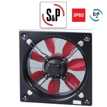Soler&Palau 010245 - HCFB/4-450/H HCFB Square Wall Mounted Helix Fan, 6830m³/h, 65dB, Compact Design, Corrosion product image