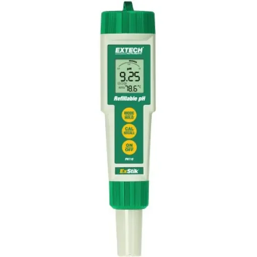 Extech PH110 pH Meter, ±0.01pH Accuracy, 0.01pH Resolution, 14pH Max, 90 °C Max product image