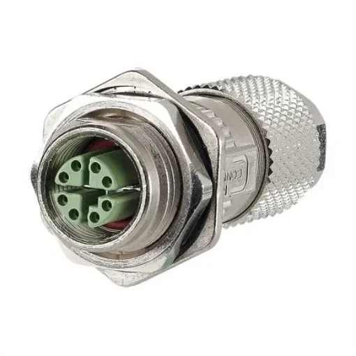 Metz-Connect Industrial Circular Connectors, 8 Contacts, Screw, M12 Connector, Socket, Male, IP67, 30044476 Series product image