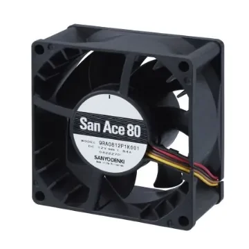 Sanyo Denki Axial Fan, 48 V dc, dc Operation, 2.42m³/min, 10.56W, 220mA Max, 80.5 x 80.5 x 38.5mm - 9RA0848G1001 product image