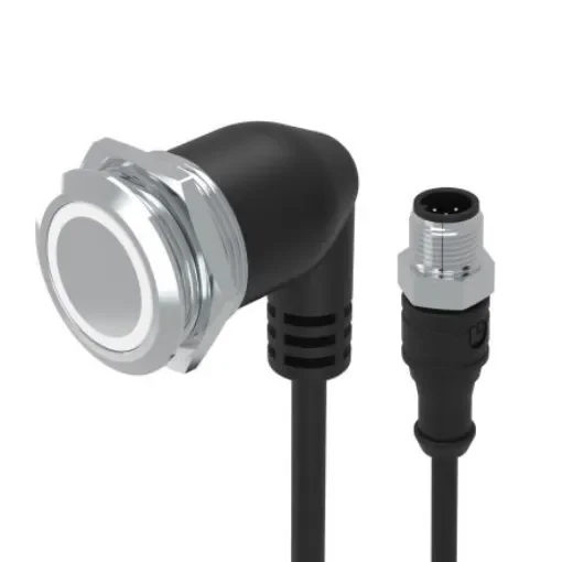 EAO 82 Series Push Button Switch, Momertary, Panel Mount, 22mm Cutout, 1CO, 35V, IP65, IP67 - 82-665A.2000 product image