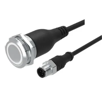 EAO 82 Series Push Button Switch, Momertary, Panel Mount, 22mm Cutout, 1CO, 35V, IP65, IP67 - 82-6655.2000 product image