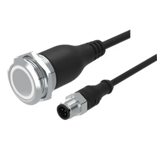 EAO 82 Series Push Button Switch, Momertary, Panel Mount, 22mm Cutout, 1CO, 35V, IP65, IP67 - 82-6655.2000 product image