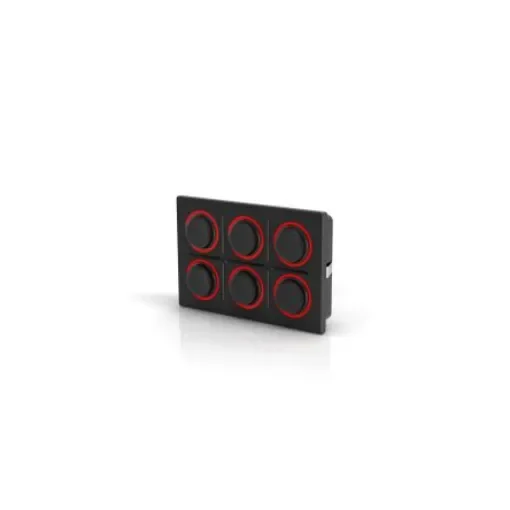 EAO IP6K9K 6 Key Illuminated Keypad - K09-00.000008 product image