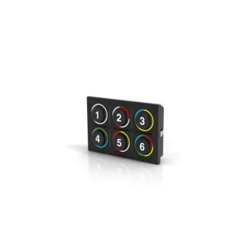 EAO IP6K9K 6 Key Illuminated Keypad - K09-00.000011 product image