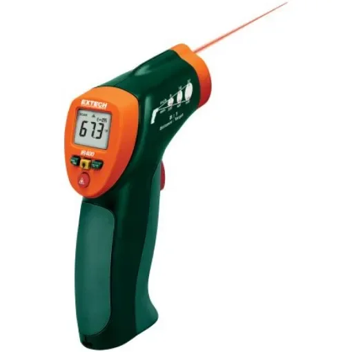 Extech IR400 Infrared Thermometer, -4°F Min, +630°F Max, ±2 % Accuracy product image
