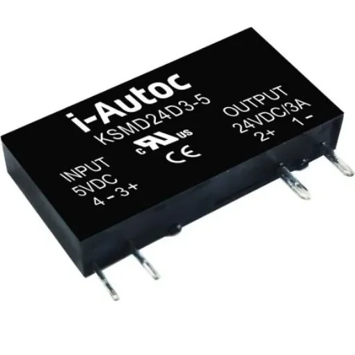 i-Autoc Solid State Relay, 4 A Load, PCB Mount, 58 V dc Load, 15 V dc Control - KSMD48D4-12    product image