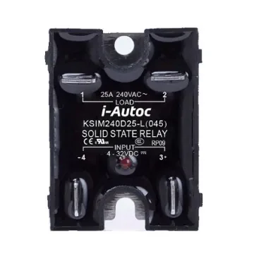 i-Autoc Solid State Relay, 25 A Load, Panel Mount, 280 V ac Load, 32 V dc Control - KSIM240D25-L 045 product image
