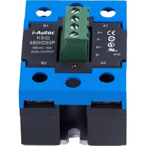 i-Autoc Solid State Relay, 25 A Load, Panel Mount, 530 V ac Load, 15 V dc Control - KSID480LD25 product image