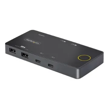 StarTech.com 2 Port USB HDMI KVM Switch, HDMI 4096 x 2160 Maximum Resolution - C2-H46-UC2-PD-KVM product image