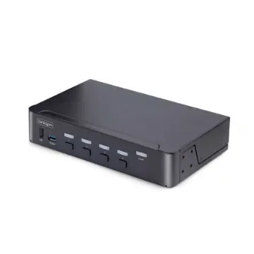 StarTech.com 4 Port USB DisplayPort KVM Switch, 3.5 mm Stereo 7680 x 4320 Maximum Resolution - D86A2-4-PORT-8K-KVM product image
