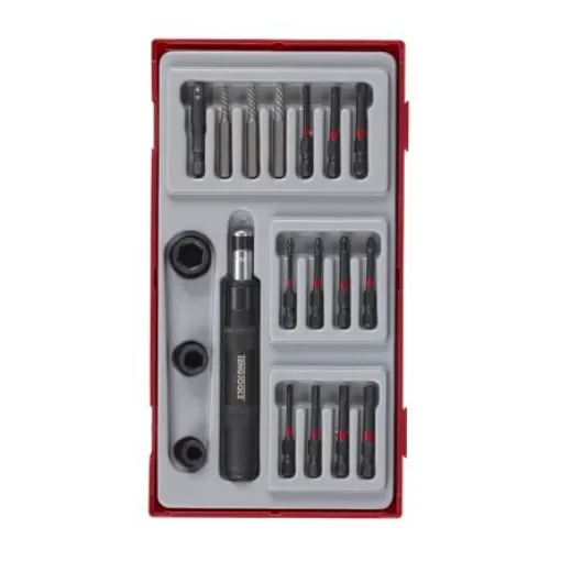 Teng Tools Impact Driver Set 19 Pieces, Hexagon, Phillips, Pozidriv, Torx - TTID19 product image