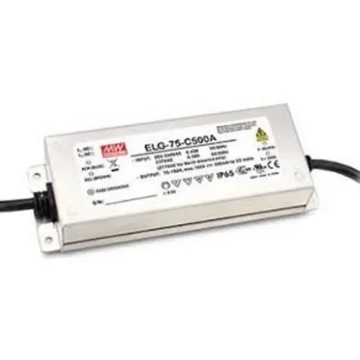 MEAN WELL LED Driver, 36V Output, 75W Output, 2A Output, Constant Current / Constant Voltage Dimmable - ELG-75-36A product image