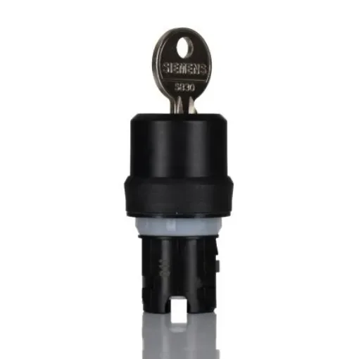 Siemens SIRIUS ACT 3SU10 2-position Key Switch Head, Latching, 22mm Cutout - 3SU1000-4BF01-0AA0 product image