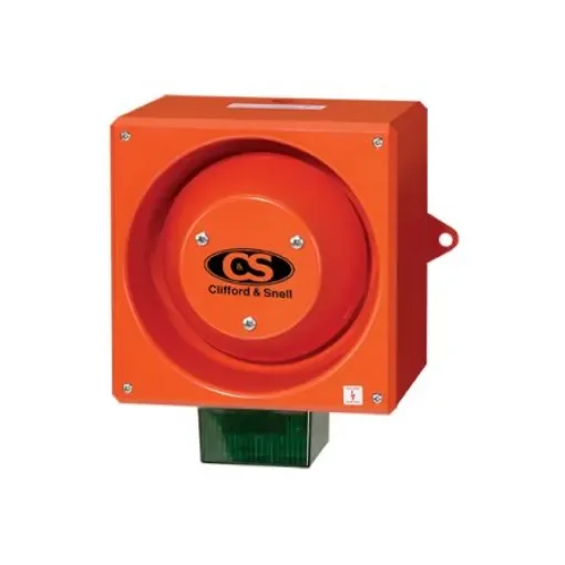 Clifford & Snell YL80 Series Green Sounder Beacon, 230 V ac, IP66, Wall Mount, 116dB at 1 Metre - YL80/NL/G/RF/WR product image