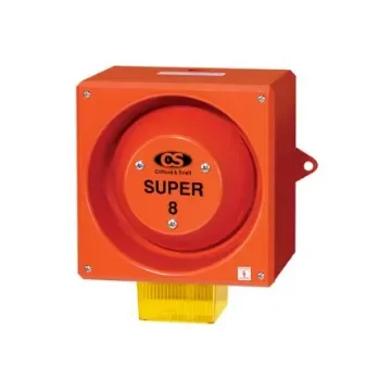 Clifford & Snell YL80 Super Series Yellow Sounder Beacon, 48 V dc, IP66, Wall Mount, 120dB at 1 Metre - YL80/FL/Y/RF/SU/WR product image
