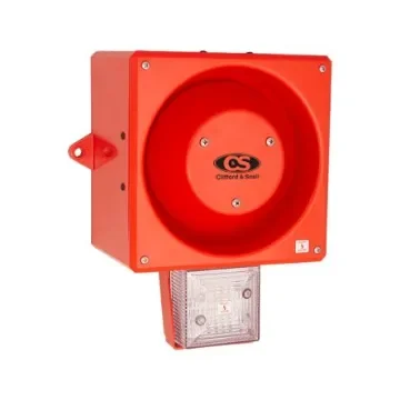 Clifford & Snell YL80 Super Hi Vis Series Clear Sounder Beacon, 24 V dc, IP66, Wall Mount, 116dB at 1 Metre - YL80/DL/C/RF/HV/WR product image