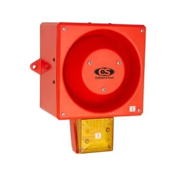 Clifford & Snell YL80 Super Hi Vis Series Yellow Sounder Beacon, 24 V dc, IP66, Wall Mount, 116dB at 1 Metre - YL80/DL/Y/RF/HV/WR product image