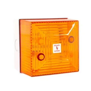 Clifford & Snell FL40 Series Amber Flashing Beacon, 24 V dc, Wall Mount, Xenon Bulb, IP65 - FL40/D50/A/WN product image