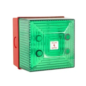 Clifford & Snell FD40 Series Green Flashing Beacon, 24 V dc, Wall Mount, LED Bulb, IP65 - FD40/DL/G/25 product image