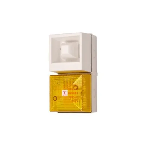 Clifford & Snell YL40 Series Yellow Sounder Beacon, 24 V dc, IP65, Wall Mount, 108dB at 1 Metre - YL40/DL/Y/25/WN/WR(2) product image