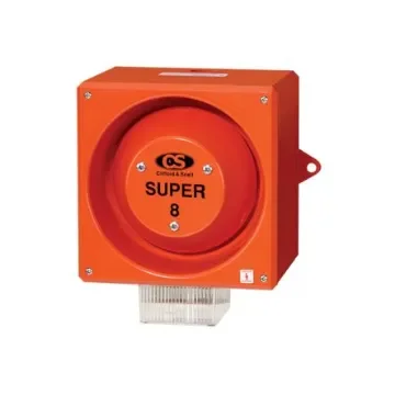 Clifford & Snell YL80 Super Series Clear Sounder Beacon, 115 V ac, IP66, Wall Mount, 120dB at 1 Metre - YL80/LL/C/RF/SU/WR product image