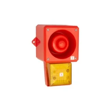 Clifford & Snell YL50 Hi Vis Series Yellow Sounder Beacon, 24 V dc, IP66, Wall Mount, 112dB at 1 Metre - YL50/DL/Y/25/RF/HV/WR product image