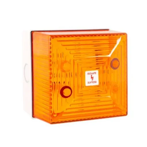 Clifford & Snell FL40 Series Amber Flashing Beacon, 115 V ac, Wall Mount, Xenon Bulb, IP65 - FL40/L50/A/WN product image