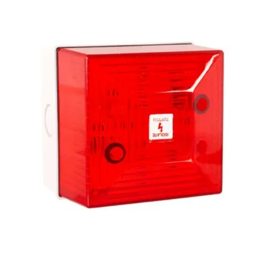 Clifford & Snell FL40 Series Red Flashing Beacon, 230 V ac, Wall Mount, Xenon Bulb, IP65 - FL40/N50/R/WN product image