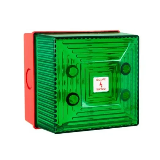 Clifford & Snell FL40 Series Green Flashing Beacon, 48 V dc, Wall Mount, Xenon Bulb, IP65 - FL40/F50/G/RN product image