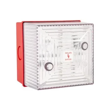 Clifford & Snell FL40 Series Clear Flashing Beacon, 48 V dc, Wall Mount, Xenon Bulb, IP65 - FL40/F50/C/RN product image