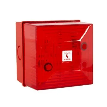 Clifford & Snell SD40 Series Red Static Beacon, 24 V dc, Wall Mount, LED Bulb, IP65 - SD40/DL/R/25 product image