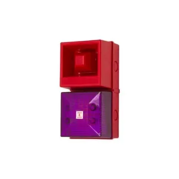 Clifford & Snell YL40 Series Magenta Sounder Beacon, 24 V dc, IP65, Wall Mount, 108dB at 1 Metre - YL40/DL/M/25/RN/WR product image
