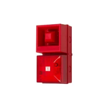Clifford & Snell YL40 Series Red Sounder Beacon, 24 V dc, IP65, Wall Mount, 108dB at 1 Metre - YL40/DL/R/25/RN/WR(2) product image