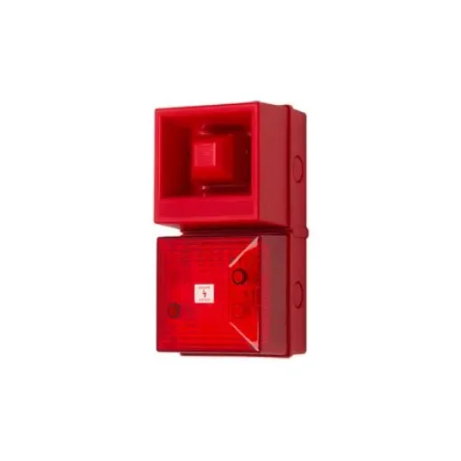 Clifford & Snell YL40 Series Red Sounder Beacon, 24 V dc, IP65, Wall Mount, 108dB at 1 Metre - YL40/DL/R/25/RN/WR(2) product image
