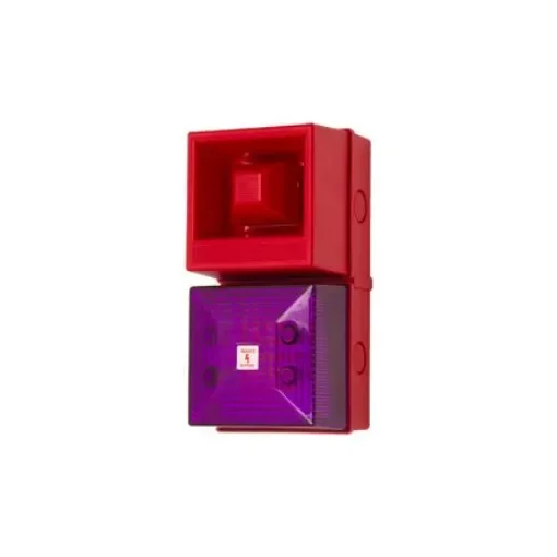 Clifford & Snell YL40 Series Magenta Sounder Beacon, 24 V dc, IP65, Wall Mount, 108dB at 1 Metre - YL40/DL/M/25/RN/WR(2) product image