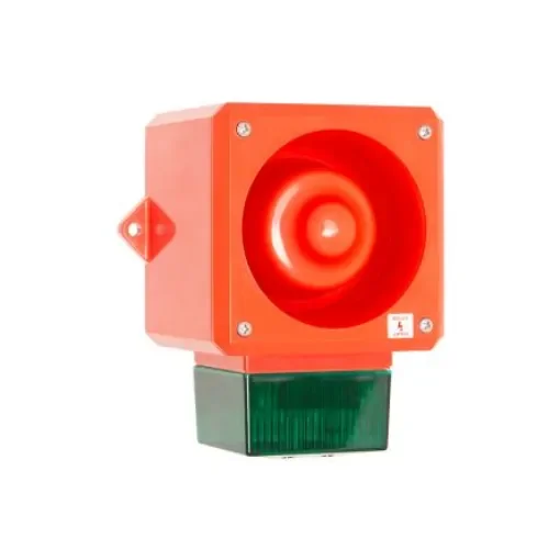 Clifford & Snell YL50 Series Green Sounder Beacon, 48 V dc, IP66, Wall Mount, 112dB at 1 Metre - YL50/FL/G/RF/WR product image