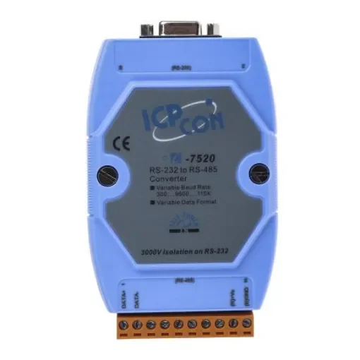 ICP DAS USA RS232, RS485 Ethernet Media Converter - I-7520 product image