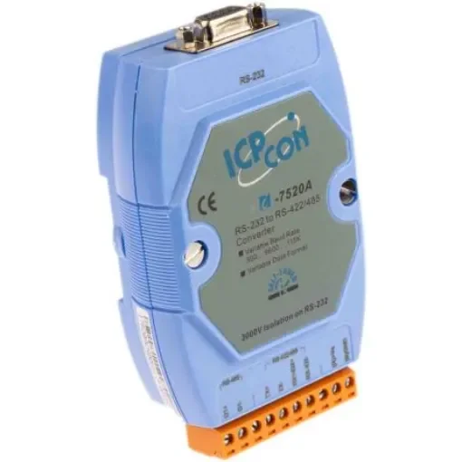 ICP DAS USA RS232, RS422, RS485 Ethernet Media Converter - I-7520A product image