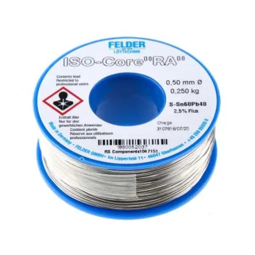 Felder Lottechnik Wire, 0.5mm Lead solder, 183°C Melting Point - 18.600.52037 product image