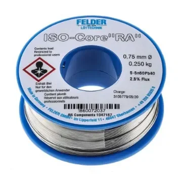 Felder Lottechnik Wire, 0.75mm Lead solder, 183°C Melting Point - 18.600.72037 product image