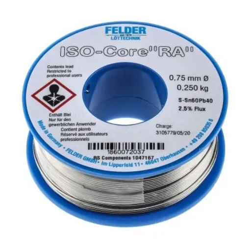 Felder Lottechnik Wire, 0.75mm Lead solder, 183°C Melting Point - 18.600.72037 product image