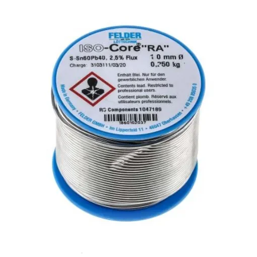 Felder Lottechnik Wire, 1mm Lead solder, 183°C Melting Point - 18.601.02037 product image