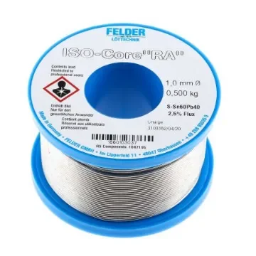 Felder Lottechnik Wire, 1mm Lead solder, 183°C Melting Point - 18.601.03037 product image