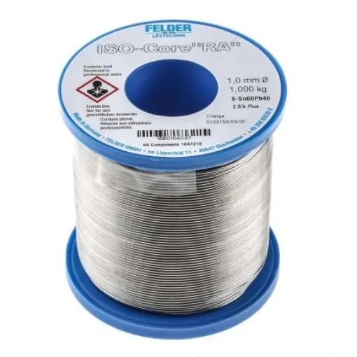 Felder Lottechnik Wire, 1mm Lead solder, 183°C Melting Point - 18.601.04037 product image