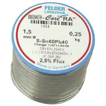 Felder Lottechnik Wire, 1.5mm Lead solder, 183°C Melting Point - 18.601.52037 product image